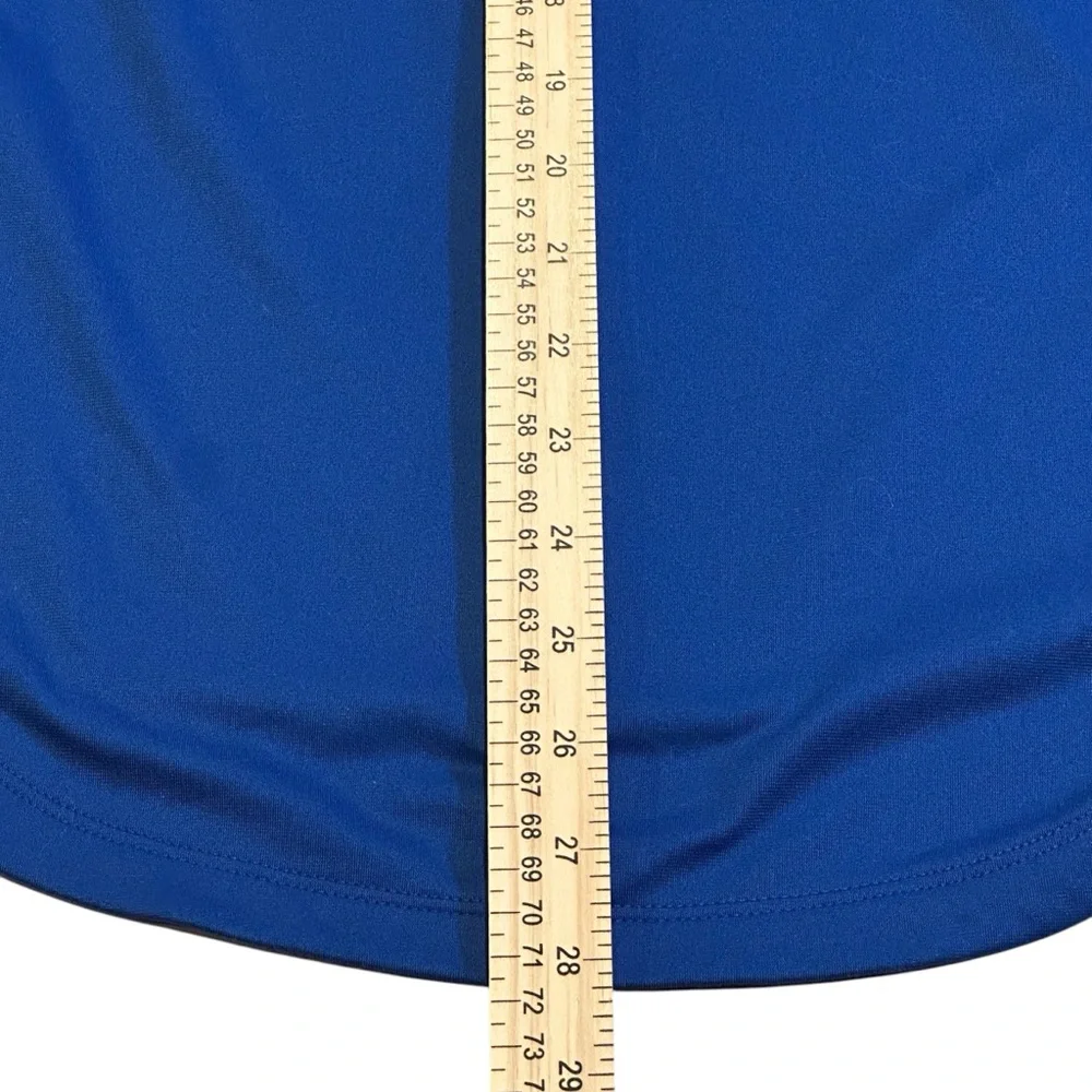 Nike Dri-FIT MLB NY Mets cowl neck pullover orange blue athleisure women SMALL